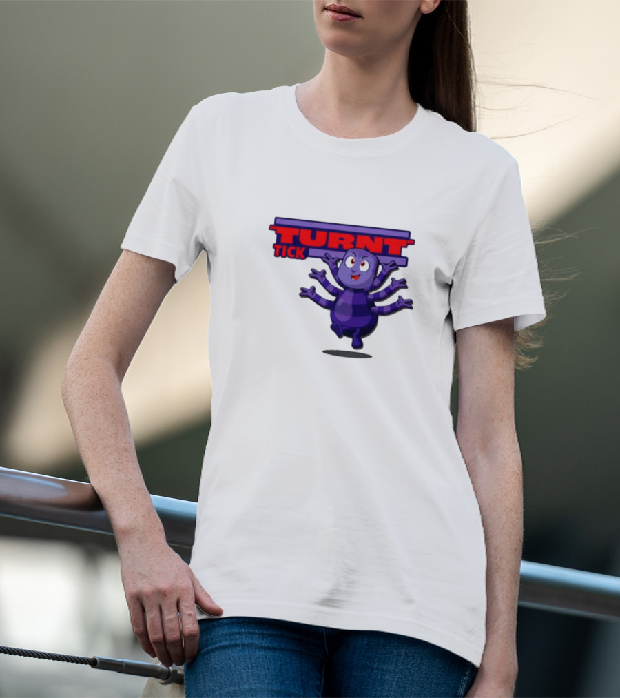 Turnt Tick Character Purple Cartoon T-Shirt
