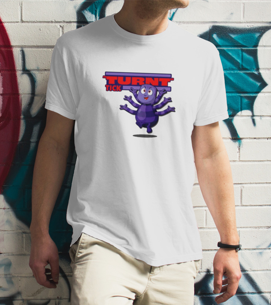 Turnt Tick Character Purple Cartoon T-Shirt