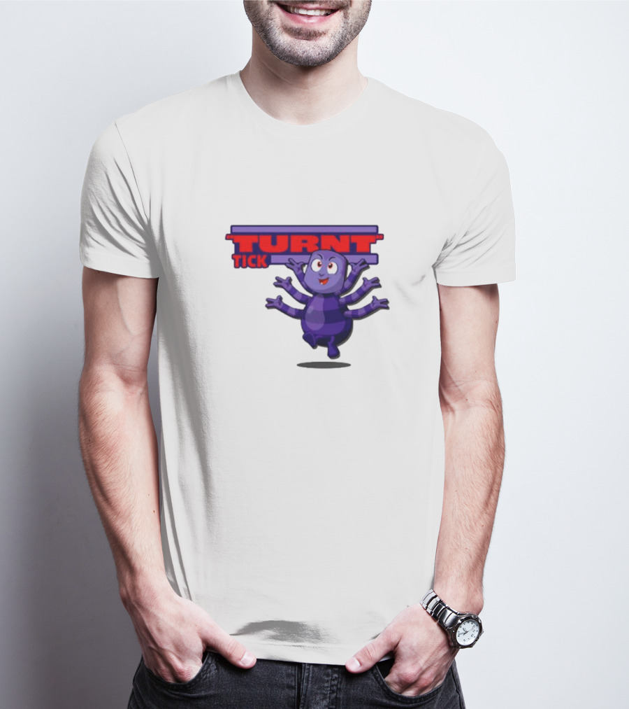 Turnt Tick Character Purple Cartoon T-Shirt
