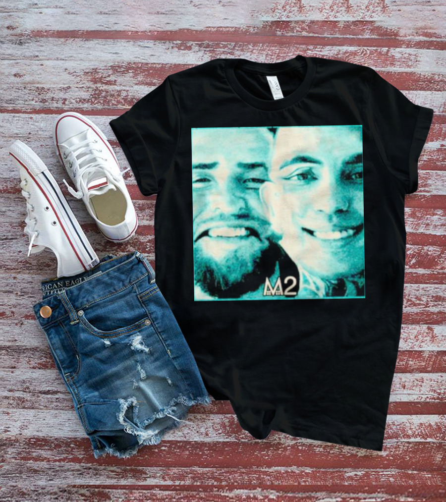 Mansionz M2 Album Cover Image With Smiling Duo T-Shirt