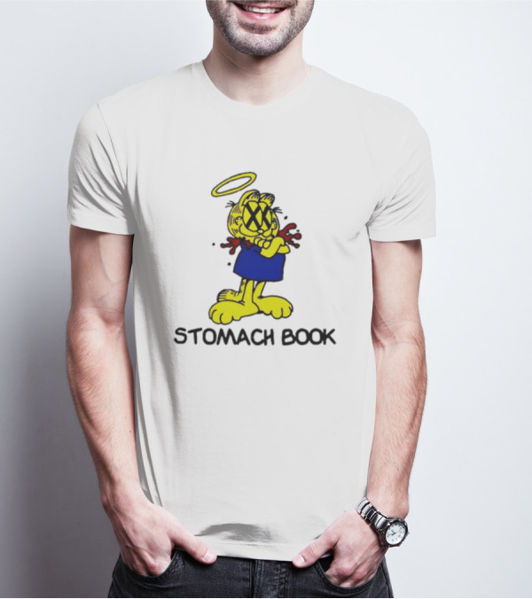 Garfield Stomach Book Halo Lasagna T-Shirt