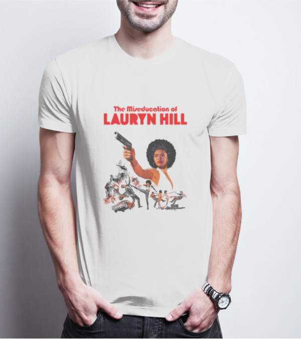 The Miseducation Of Lauryn Hill Vintage Blaxploitation-Inspired Art Gun Pose T-Shirt