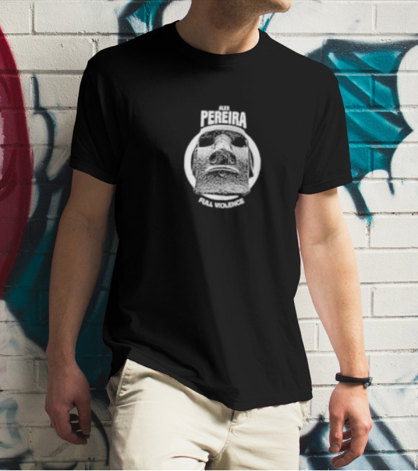 Alex Pereira Full Violence Easter Island Head T-Shirt