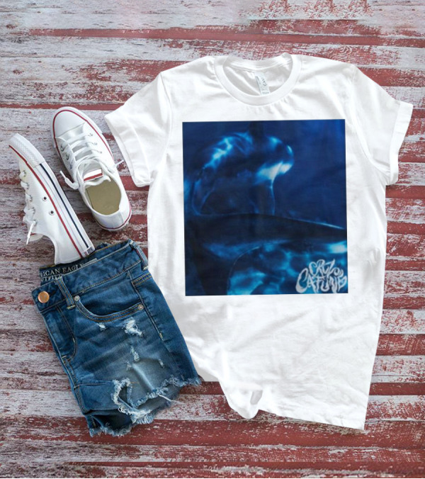 Cruz Cafune Blue Shark Ocean Scene T-Shirt