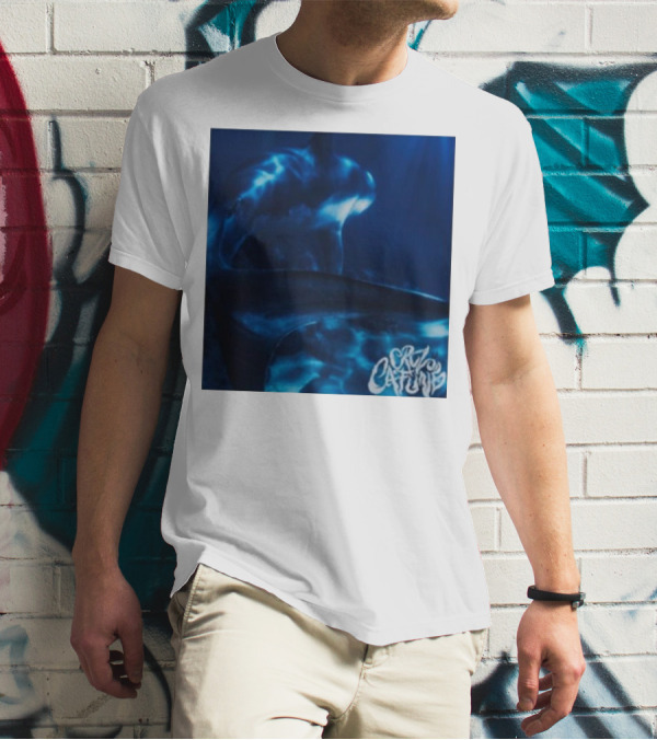 Cruz Cafune Blue Shark Ocean Scene T-Shirt