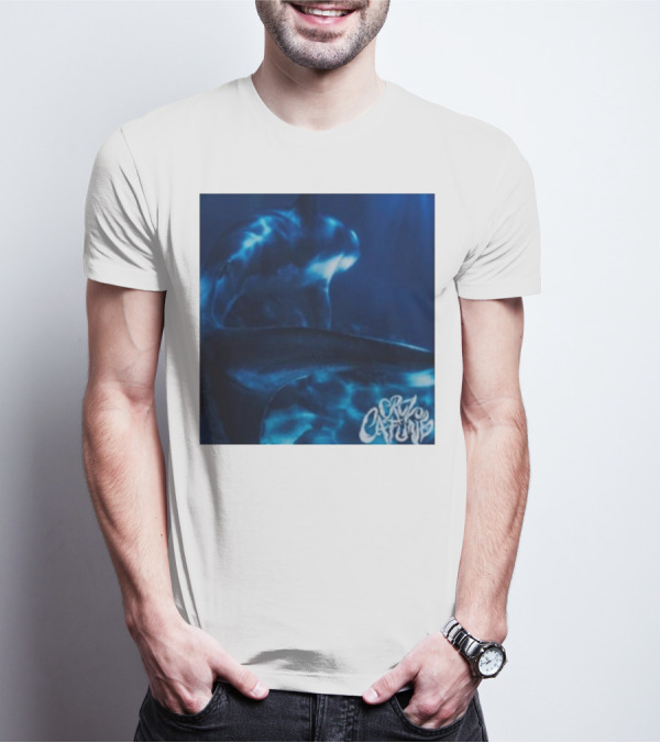Cruz Cafune Blue Shark Ocean Scene T-Shirt