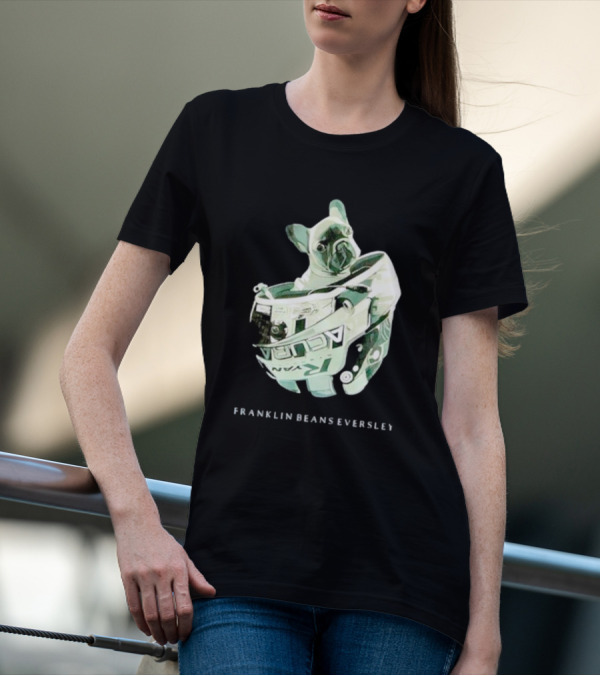 Franklin Beans Eversley Bulldog In Racing Helmet T-Shirt