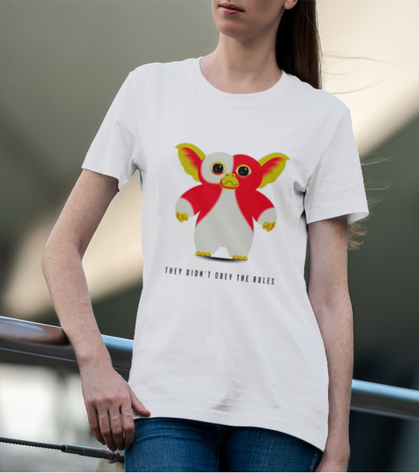 Gremlins They Didn't Obey The Rules Red And Yellow Creature T-Shirt