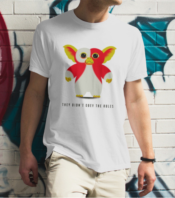 Gremlins They Didn't Obey The Rules Red And Yellow Creature T-Shirt