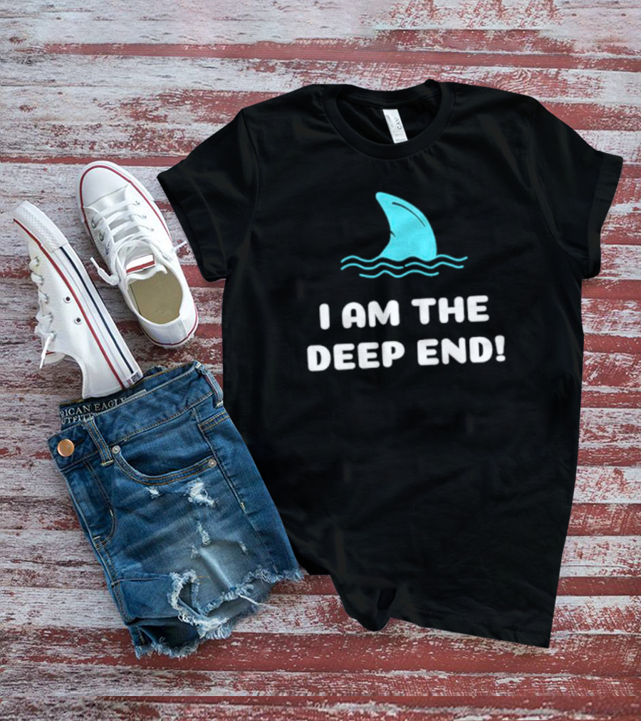 I Am The Deep End Shark Fin Wave T-Shirt