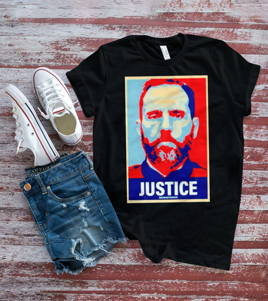 Justice Poster Style Image With MediasTouch Text T-Shirt