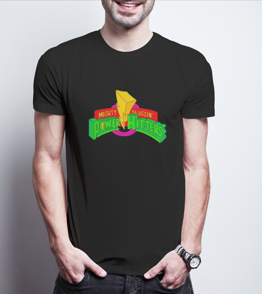 Mighty Sluggin’ Power Hitters Lightning Bolt T-Shirt