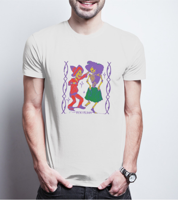Peso Pluma Calacas Bailando Skeletons In Dance T-Shirt