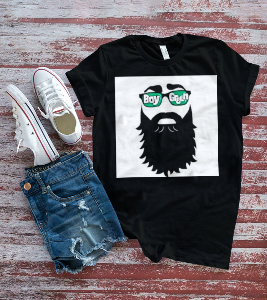Boy Green Bearded Sunglasses T-Shirt
