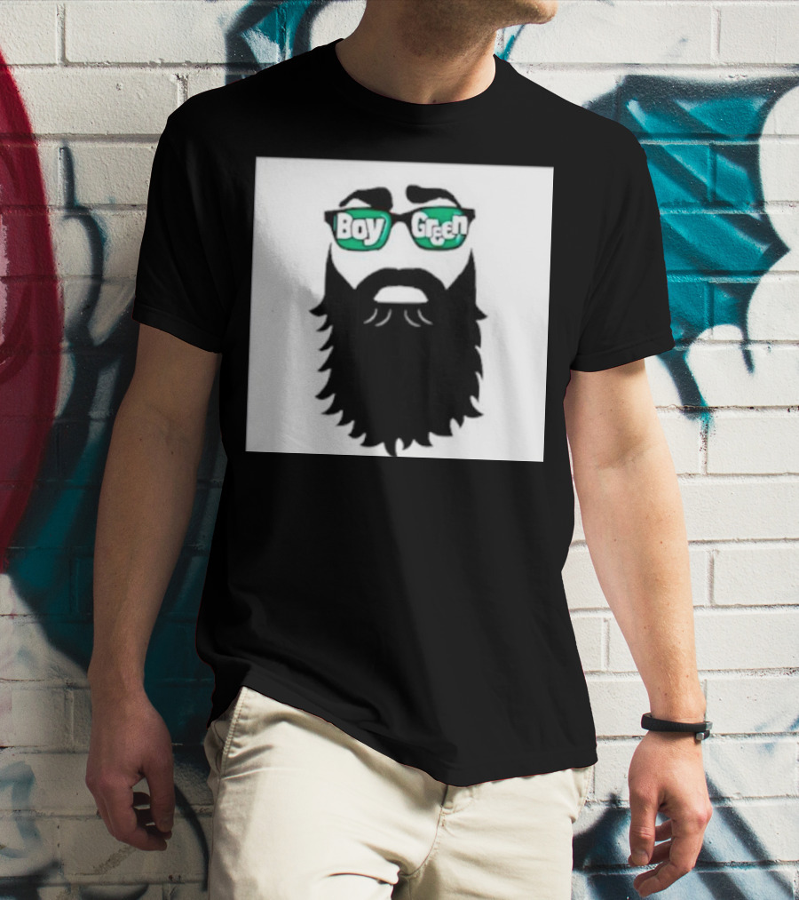 Boy Green Bearded Sunglasses T-Shirt