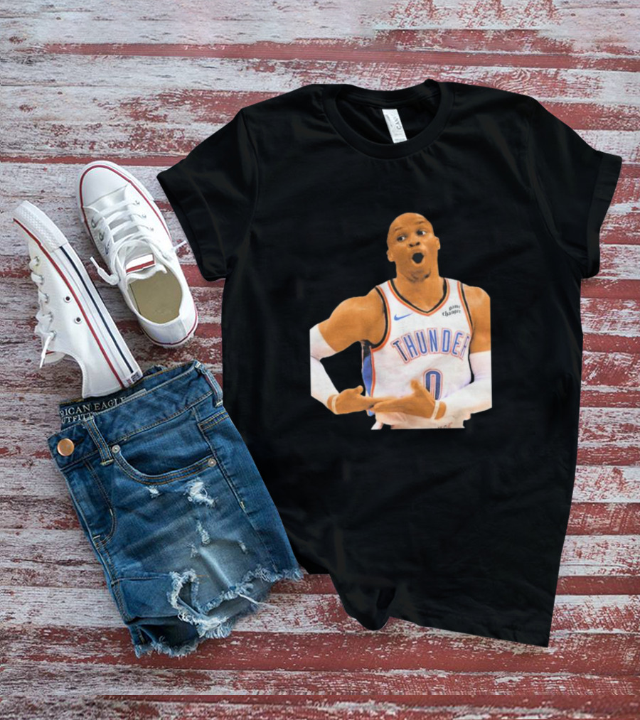 Thunder Rock The Baby Basketball Gesture Oklahoma City Thunder T-Shirt
