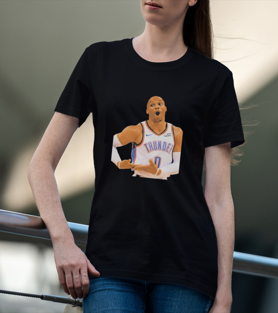 Thunder Rock The Baby Basketball Gesture Oklahoma City Thunder T-Shirt