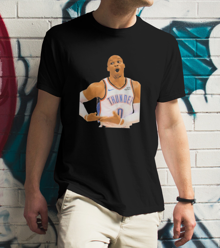 Thunder Rock The Baby Basketball Gesture Oklahoma City Thunder T-Shirt