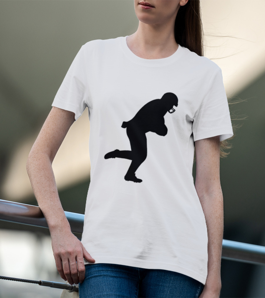 The Legend Of The Cincy Hat Scamper Silhouette Football Player T-Shirt