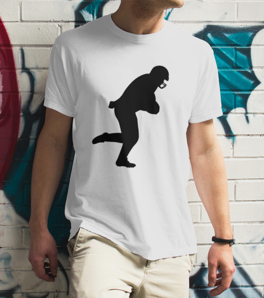 The Legend Of The Cincy Hat Scamper Silhouette Football Player T-Shirt