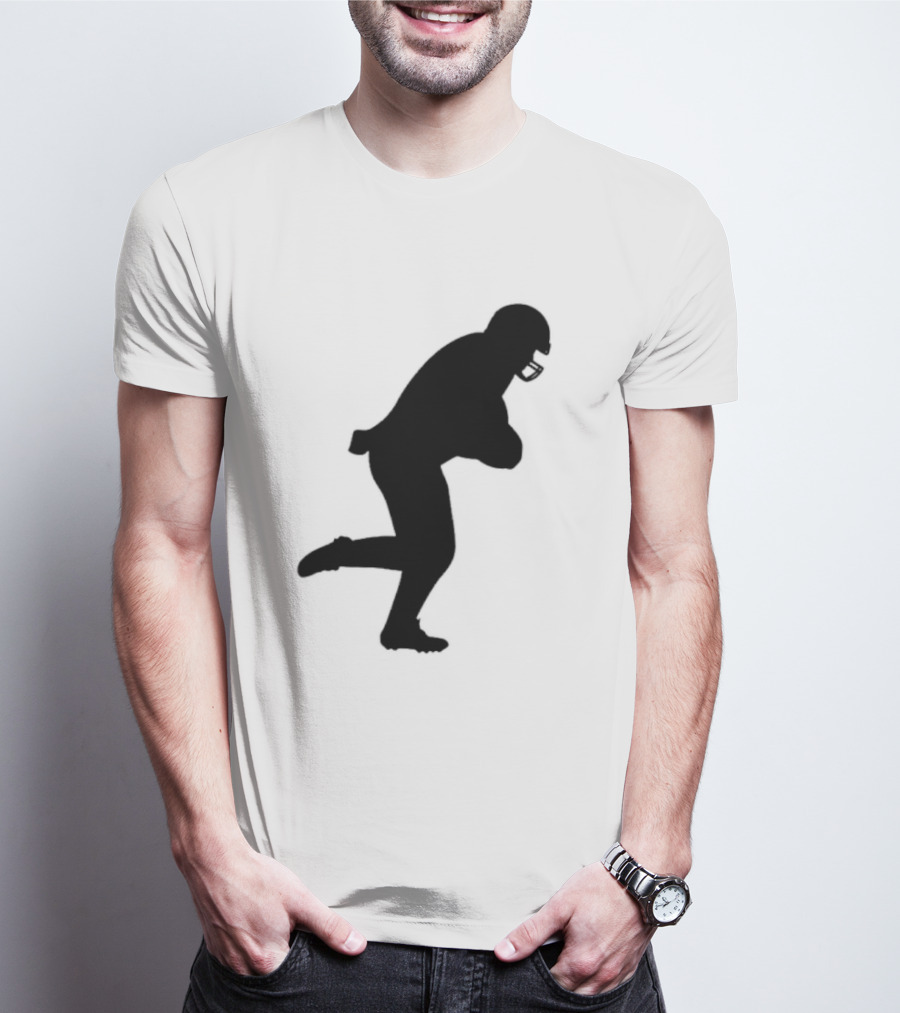 The Legend Of The Cincy Hat Scamper Silhouette Football Player T-Shirt