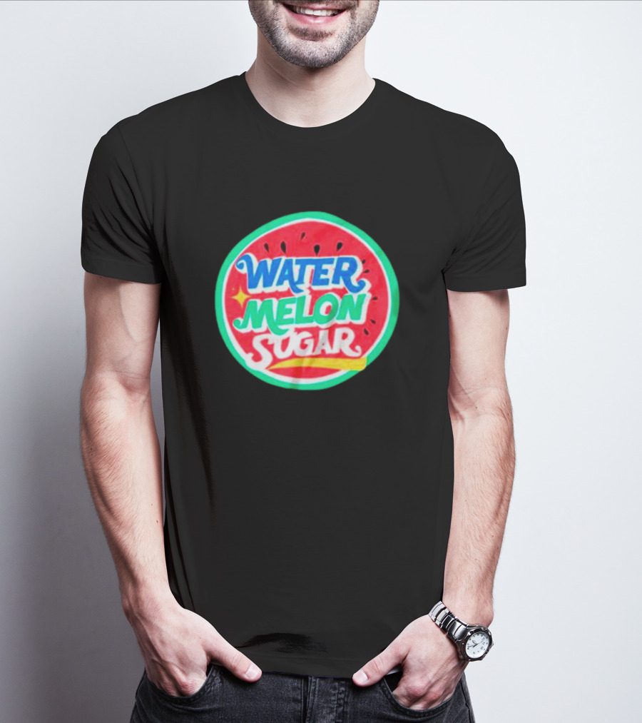Water Melon Sugar Twinkling Watermelon Bright Fruit Circle T-Shirt