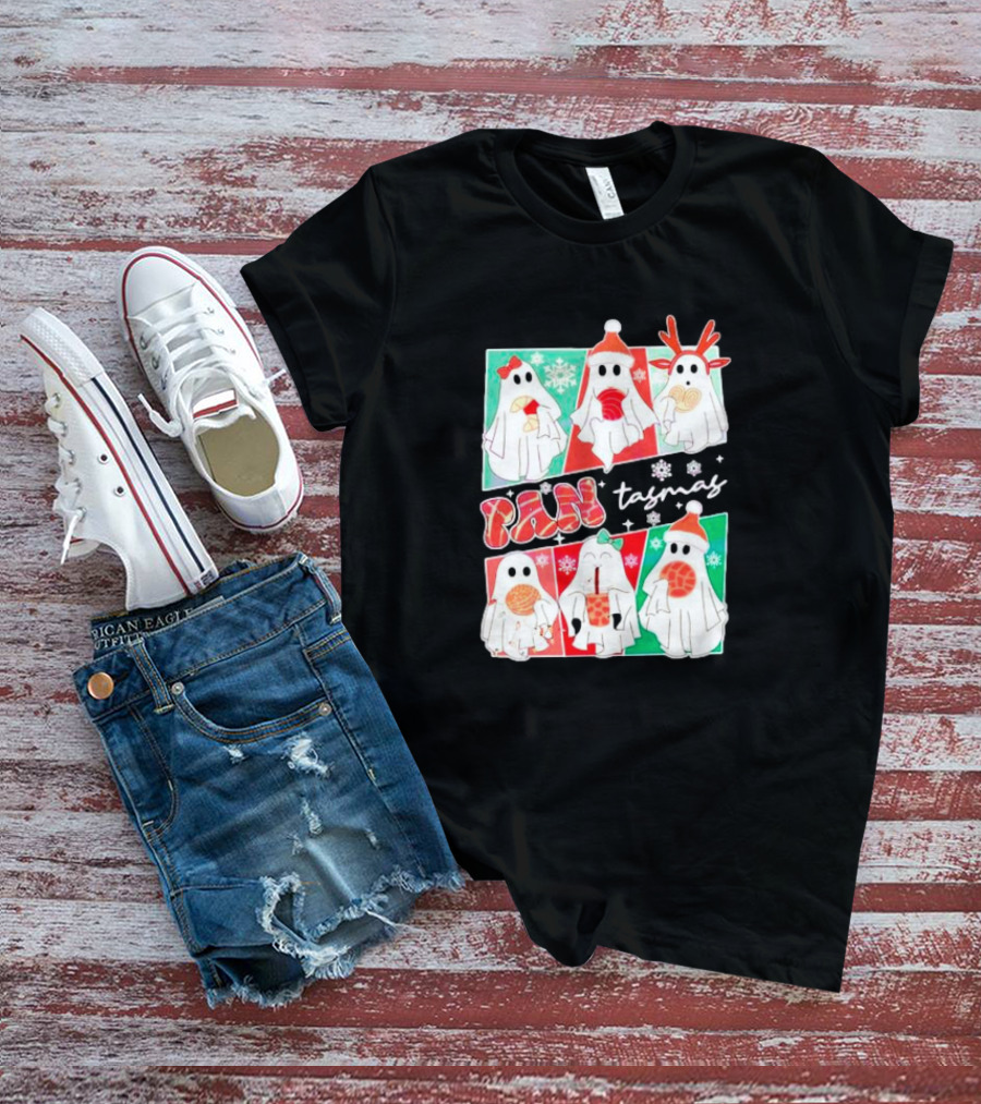 Pantasmas Ghost Christmas Santa Conchas Festive Fun T-Shirt
