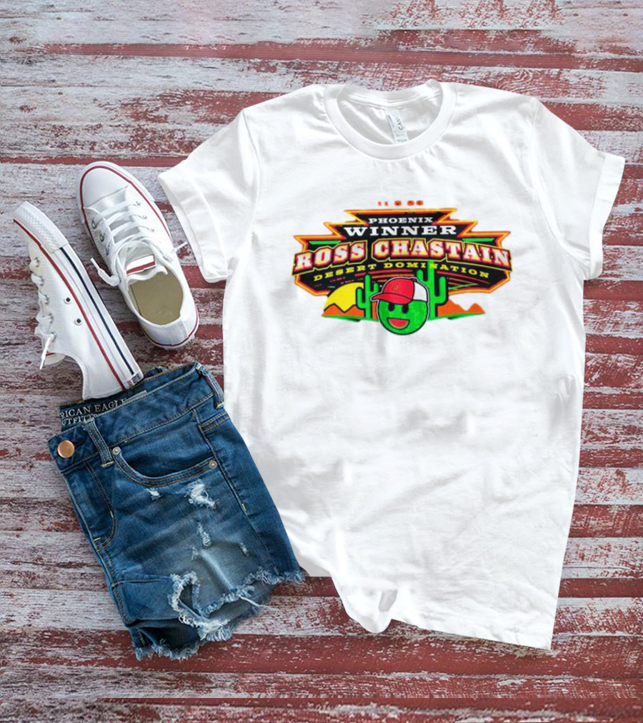 Phoenix Winner Ross Chastain Desert Domination 11.5.22 Cactus And Racing Helmet T-Shirt