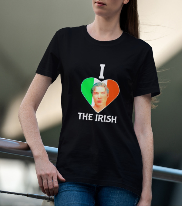 I Love The Irish Cillian Heart Flag T-Shirt