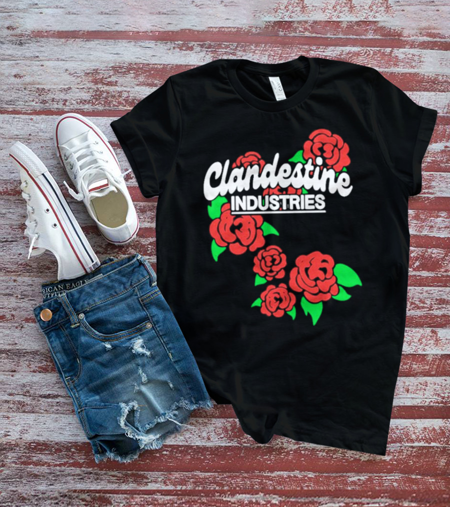 Clandestine Industries Red Roses T-Shirt