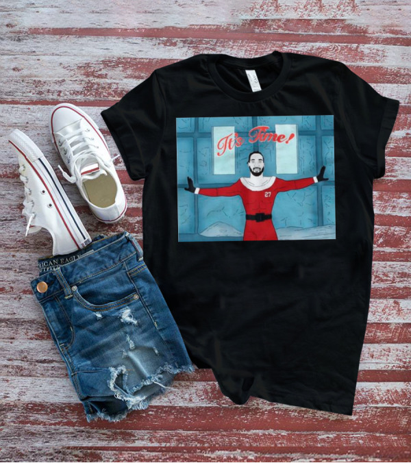 Dontae Johnson Santa It's Time In Red Suit With Number 27 T-Shirt