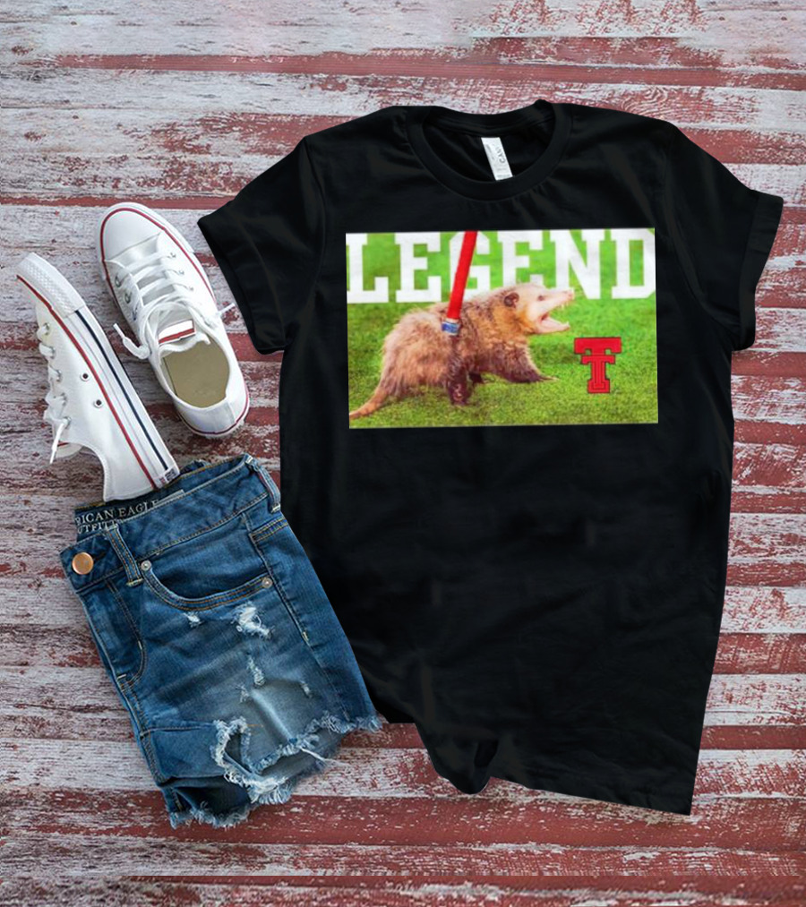 Opossum Legend Texas Tech Football T-Shirt