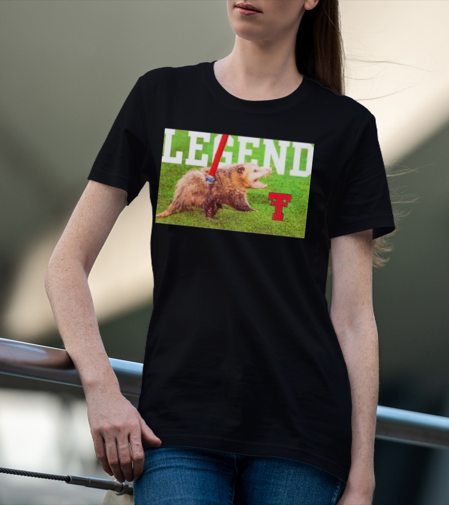 Opossum Legend Texas Tech Football T-Shirt