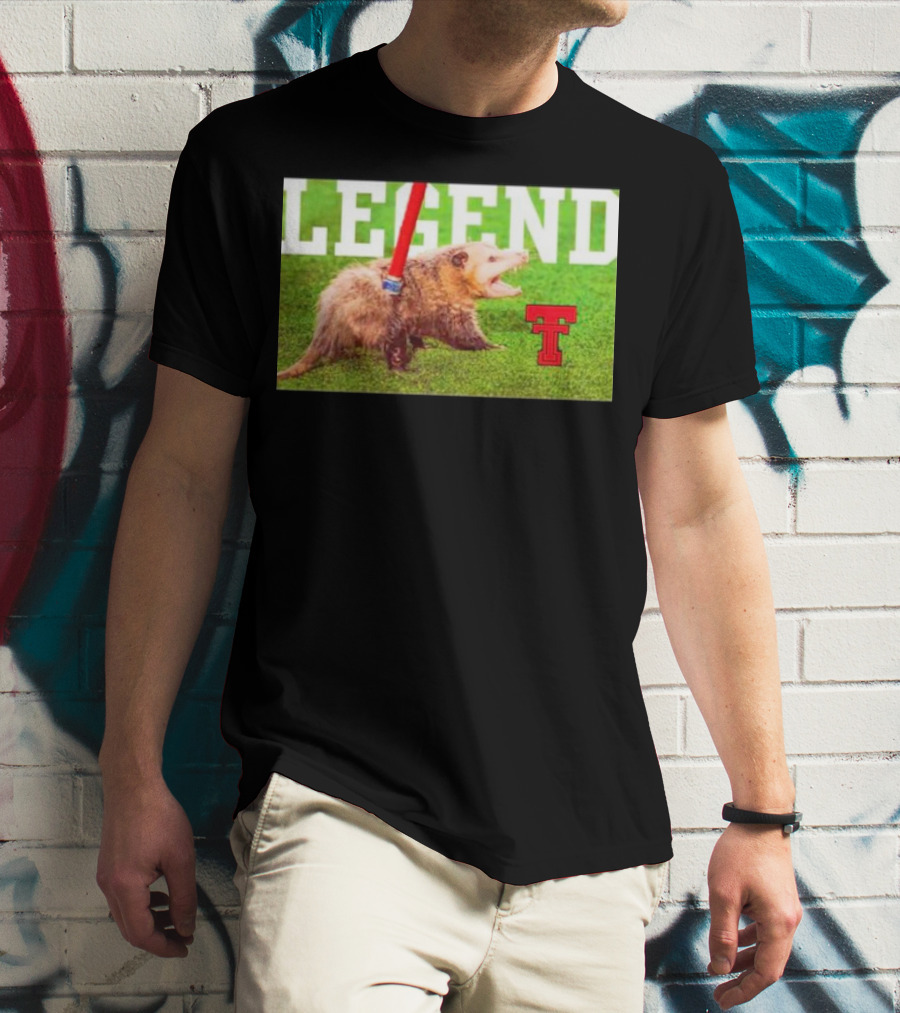 Opossum Legend Texas Tech Football T-Shirt
