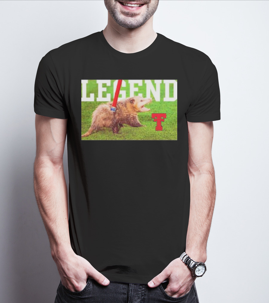 Opossum Legend Texas Tech Football T-Shirt