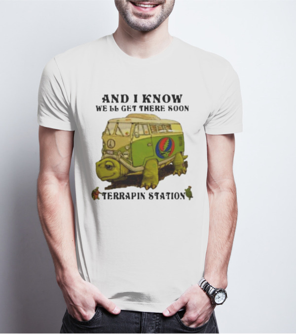 Grateful Dead Terrapin Station Turtle Bus I Know We'll Get There Soon T-Shirt