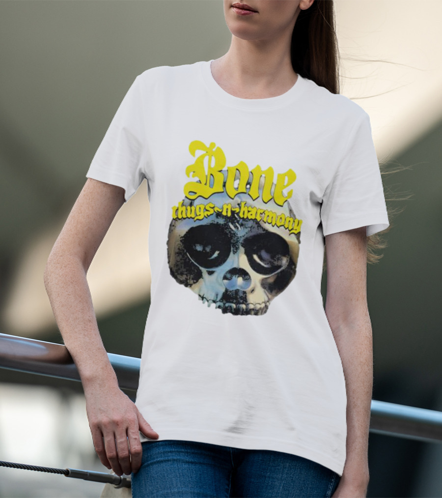 Los Angeles Lakers Bone Thugs-N-Harmony Thuggish Ruggish Skull T-Shirt