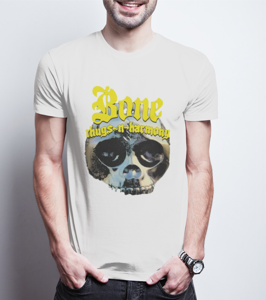 Los Angeles Lakers Bone Thugs-N-Harmony Thuggish Ruggish Skull T-Shirt