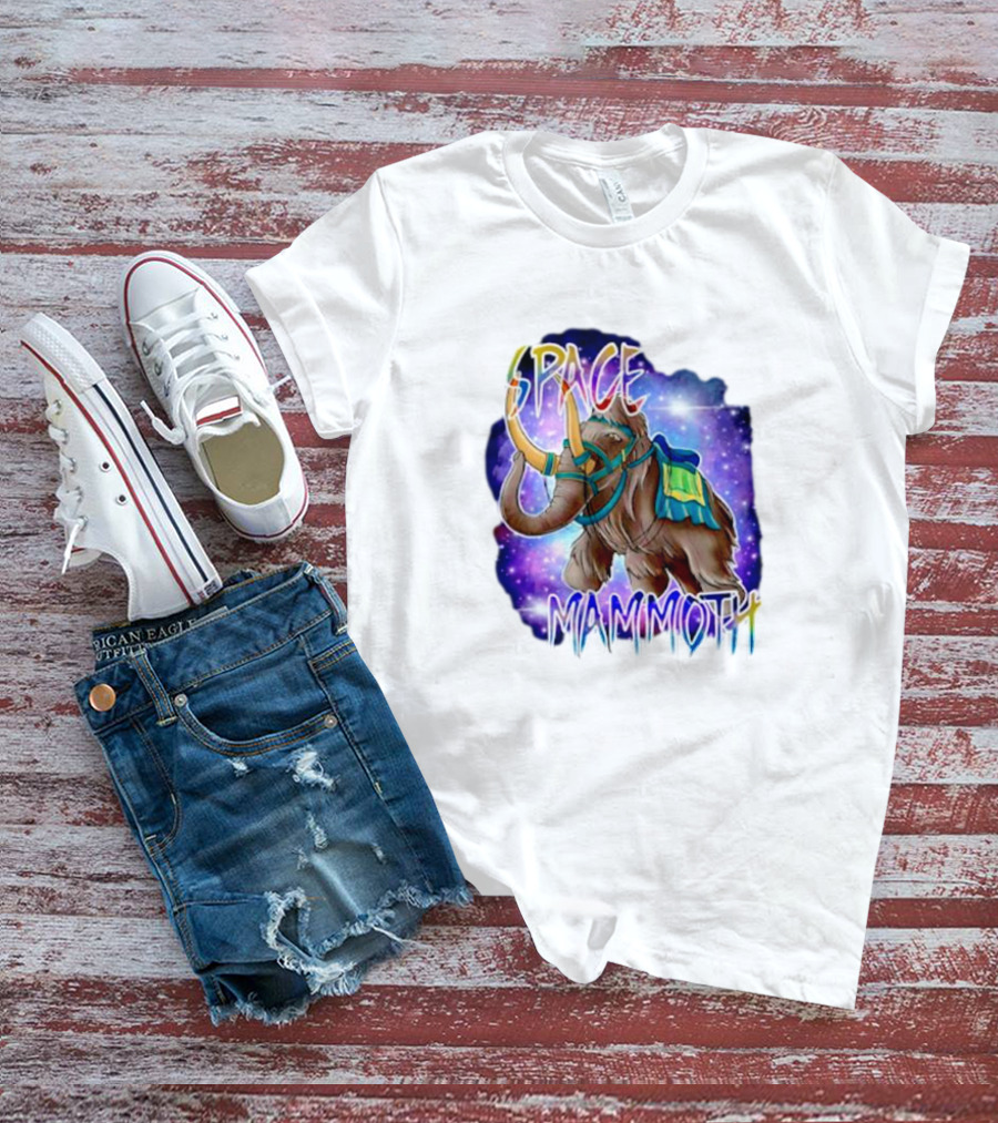 Space Mammoth Cosmic Adventure T-Shirt