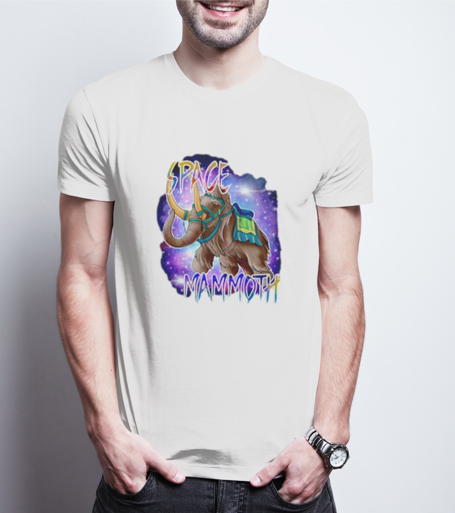 Space Mammoth Cosmic Adventure T-Shirt