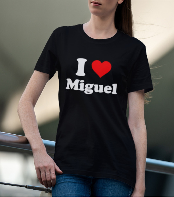 I Love Miguel Red Heart T-Shirt