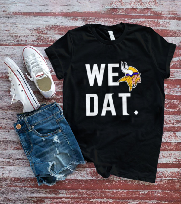 Minnesota Vikings We Dat Viking Head T-Shirt