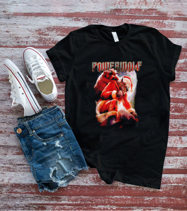 Powerwolf Wild X-Mas Santa Wolf Holiday Special T-Shirt