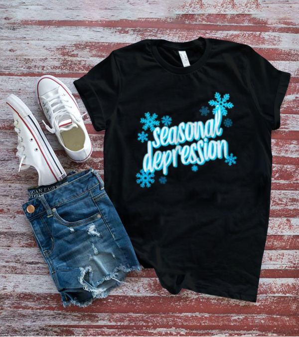 Seasonal Depression Snowflakes Winter Mood T-Shirt