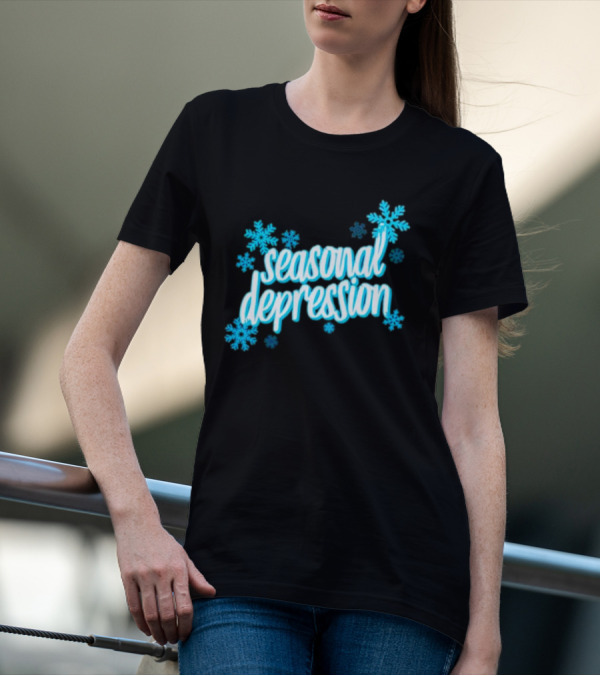 Seasonal Depression Snowflakes Winter Mood T-Shirt