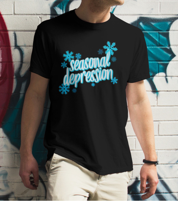 Seasonal Depression Snowflakes Winter Mood T-Shirt