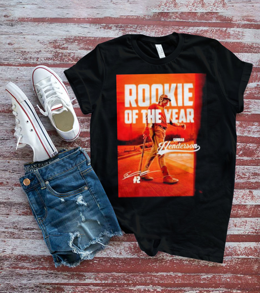 Gunnar Henderson #2 Rookie Of The Year ’23 T-Shirt