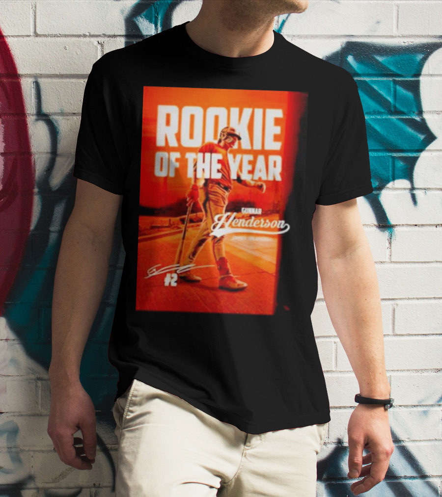 Gunnar Henderson #2 Rookie Of The Year ’23 T-Shirt