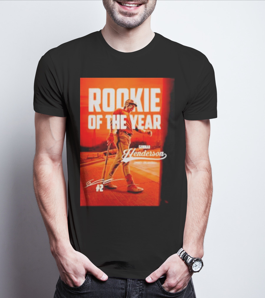 Gunnar Henderson #2 Rookie Of The Year ’23 T-Shirt