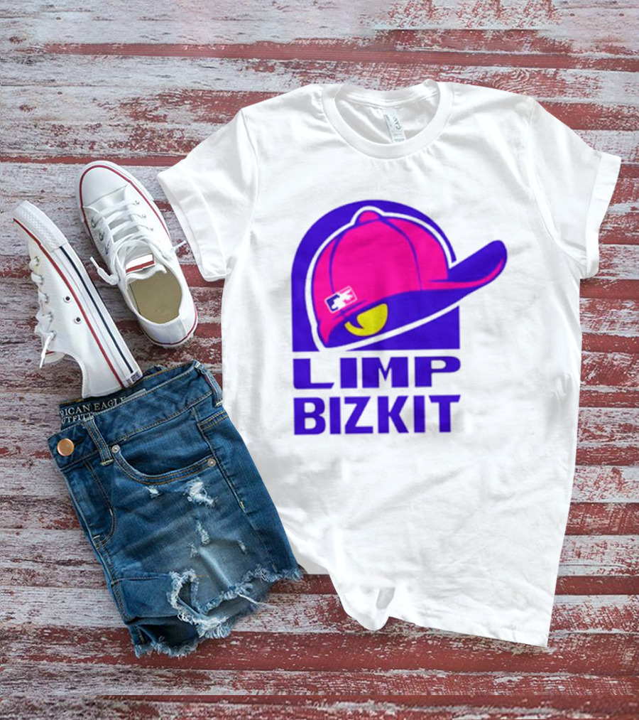 Limp Bizkit Logo With Pink Hat And Taco Bell T-Shirt